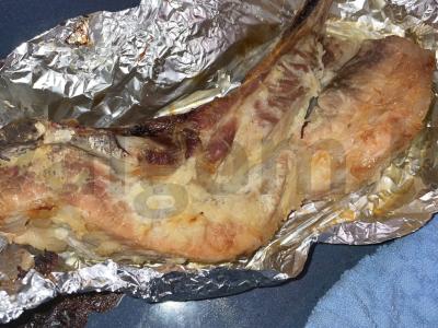 Kepta kiaulienos krūtinėlė su druska ir česnaku Žingsnis 6