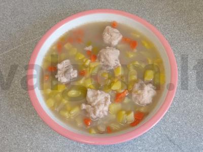 Sriuba su vištienos kukuliais ir pupelių mišiniu Žingsnis 5