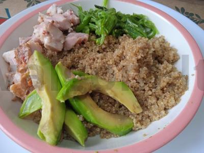 Bol su quinoa, kumpiu, avokadu ir jūros dumblių chuka Žingsnis 4