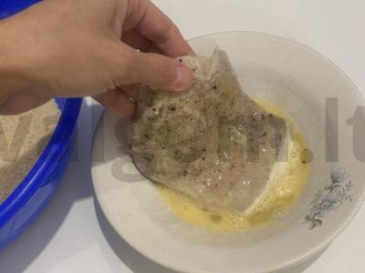 Kiaulienos šnicelis vakarienei Žingsnis 13