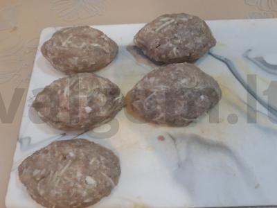 Kopūstų kotletai su mėsa Žingsnis 5