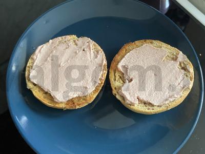 Sumuštiniai su paštetu, sūriu ir kiaušiniu Žingsnis 3