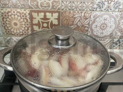 Obuolių kompotas su šilkmedžiais Žingsnis 2