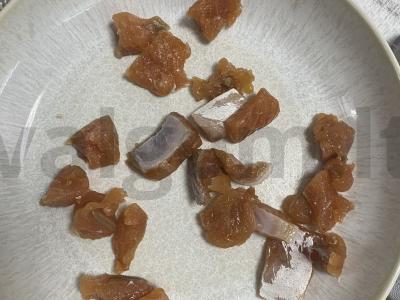 Raudonos žuvies salotos su kukurūzais Žingsnis 3