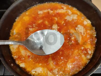 Vištienos krūtinėlės padažas su ryžiais Žingsnis 7