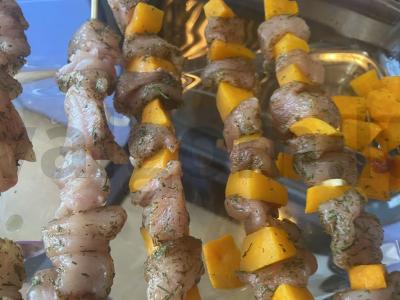 Vištienos filė šašlykas su moliūgu orkaitėje Žingsnis 6