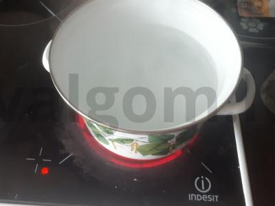 Al dente spageti su dešra Žingsnis 1