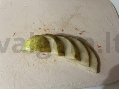 Bananų piurė su cinamonu ir vaisiais Žingsnis 7