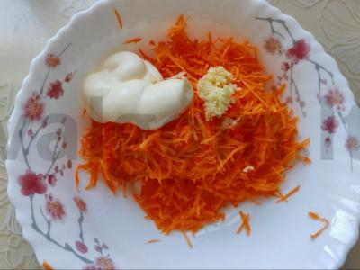 Morkų užkandis su česnaku Žingsnis 5