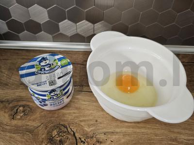 Blynai su termostatu jogurtu ir mėlynėmis Žingsnis 1