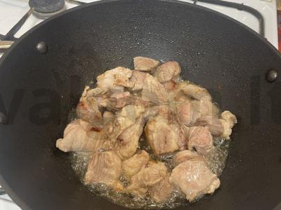 Namų šurpa iš kiaulienos Žingsnis 3