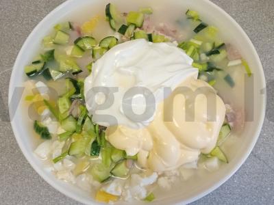 Okroška su virta vištienos filė ant duonos kvašo Žingsnis 7