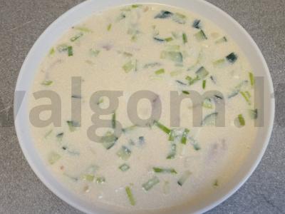 Okroška su virta vištienos filė ant duonos kvašo Žingsnis 9