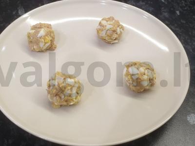 Užkandžių rutuliukai „Ežiuko draugai“ Žingsnis 4