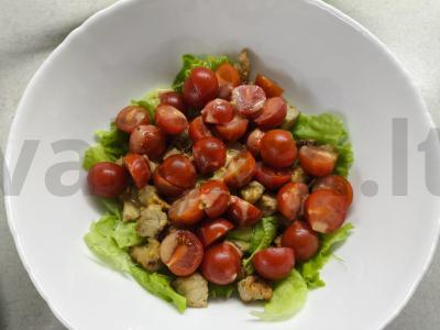 Cezario salotas su kalakutiena ir parmezanu Žingsnis 11