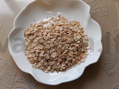 Avižų košė be laktozės pieno Žingsnis 1