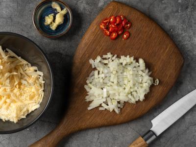 Kepta grietinės enchilada su vištiena Žingsnis 2