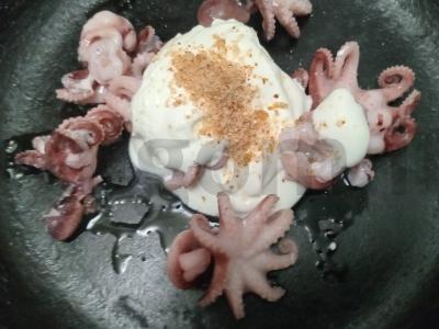 Kvinoja su aštuonkojais grietinėje Žingsnis 3