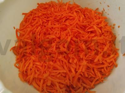 Morkų-moliūgų apkepas su linų sėmenimis Žingsnis 1