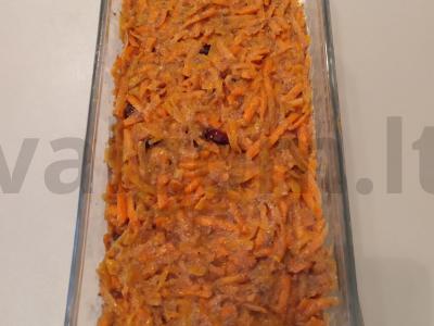 Morkų-moliūgų apkepas su linų sėmenimis Žingsnis 5