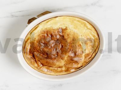 Paprasta varškės apkepas su razinomis Žingsnis 11