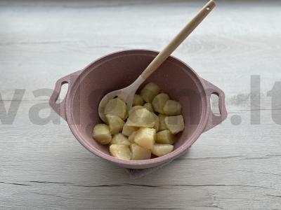 Keptas bulvės su bekonu Žingsnis 4