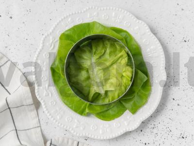 Salotos su greipfrutais ir krabų lazdelėmis Žingsnis 4