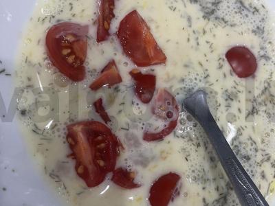 Omletas „Pomidorio“ Žingsnis 5