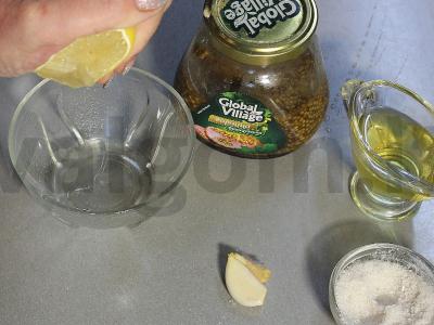 Salotos su tunu ir šviežiais daržovėmis Žingsnis 5