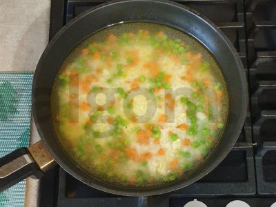 Birus ryžiai su žirneliais ir morkomis Žingsnis 5