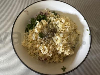 Daržovių salotas su bulguru Žingsnis 5