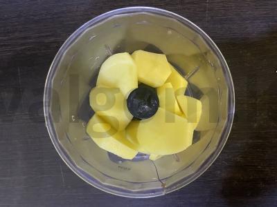 Bulvių vafliai su raudonąja žuvimi ir tartaro padažu Žingsnis 1