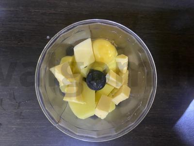 Bulvių vafliai su raudonąja žuvimi ir tartaro padažu Žingsnis 2