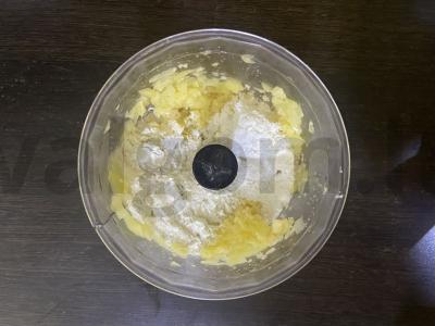 Bulvių vafliai su raudonąja žuvimi ir tartaro padažu Žingsnis 4