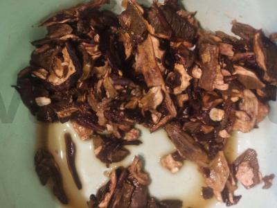 Grybų sriuba-pyragas su ruginių sausainių Žingsnis 3