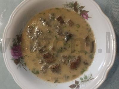 Grybų sriuba-pyragas su ruginių sausainių Žingsnis 5