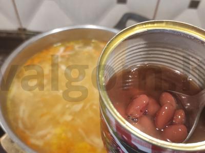 Šči su raudonaisiais pupelėmis Žingsnis 4