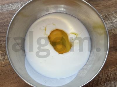 Žuvies ir ryžių pyragas Žingsnis 1