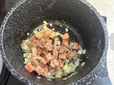 Žuvies ir ryžių pyragas Žingsnis 6