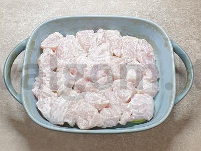 Švelni vištienos filė, kepta su daržovėmis Žingsnis 5