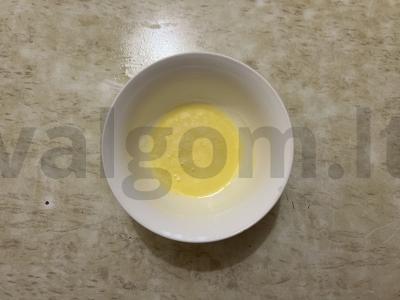 Kvapnūs mini blynai su abrikosų džemo įdaru Žingsnis 1