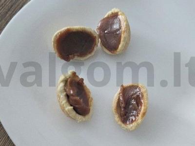 Namų sausainiai „Riešutai“ su kondensuotu pienu ir kokosų drožlėmis Žingsnis 8