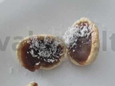 Namų sausainiai „Riešutai“ su kondensuotu pienu ir kokosų drožlėmis Žingsnis 9