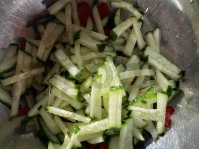 Funchosa su daržovėmis per 20 minučių Žingsnis 2