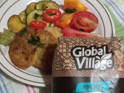 Kuskuso kotletai su daržovėmis ir pesto padažu Žingsnis 4