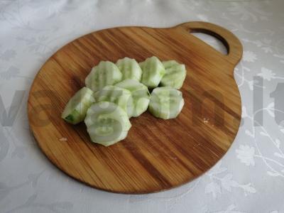 Užkandis su salsichon dešra „Ant danties“ Žingsnis 4