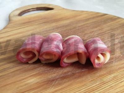 Užkandis su salsichon dešra „Ant danties“ Žingsnis 5