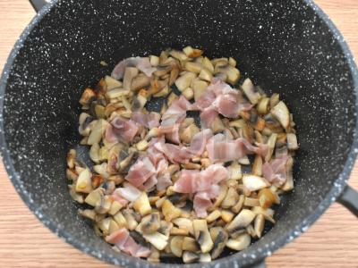 Grikių košė su grybais ir šonine Žingsnis 3