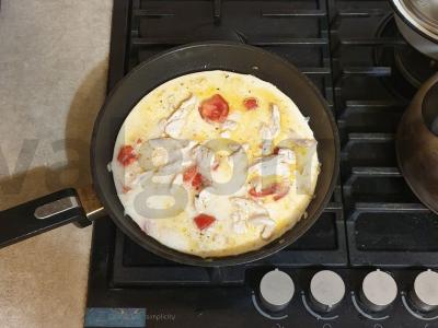 Troškintas mėsa grietinėlės padaže su sūriu ir pomidorais Žingsnis 5