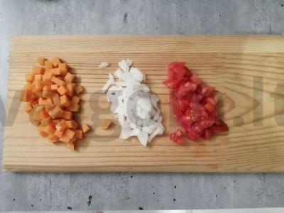 Bulguras, troškintas puode Žingsnis 1